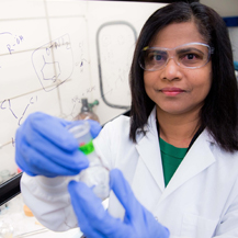 HSC's Dr. Suchi Acharya, founder and CEO of AyuVis and assistant professor, pharmacology & neuroscience at the College of Biomedical and Translational Sciences