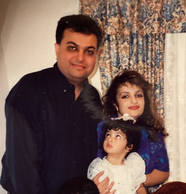 HSC's Dr Jamshid Ighani with wife and daughter Ava Ighani