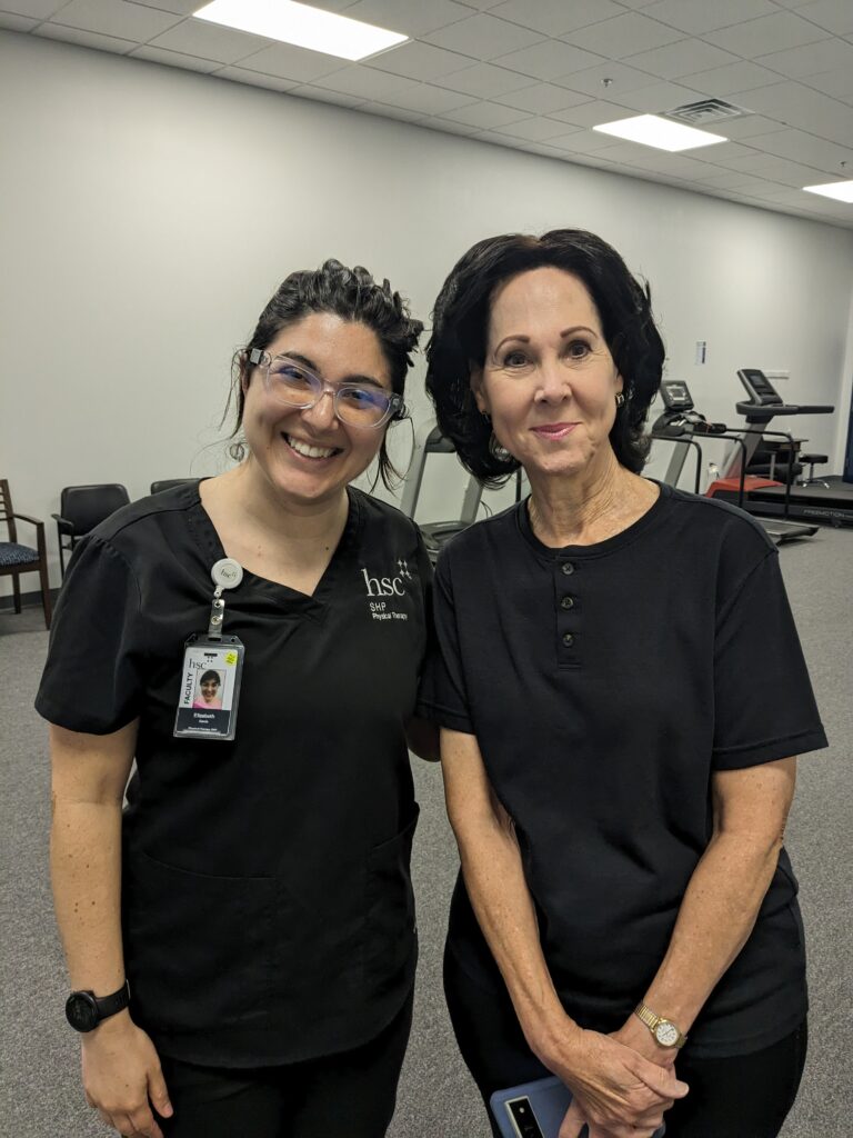 HSC's Dr. Elizabeth Garcia with Beverly Rozanski