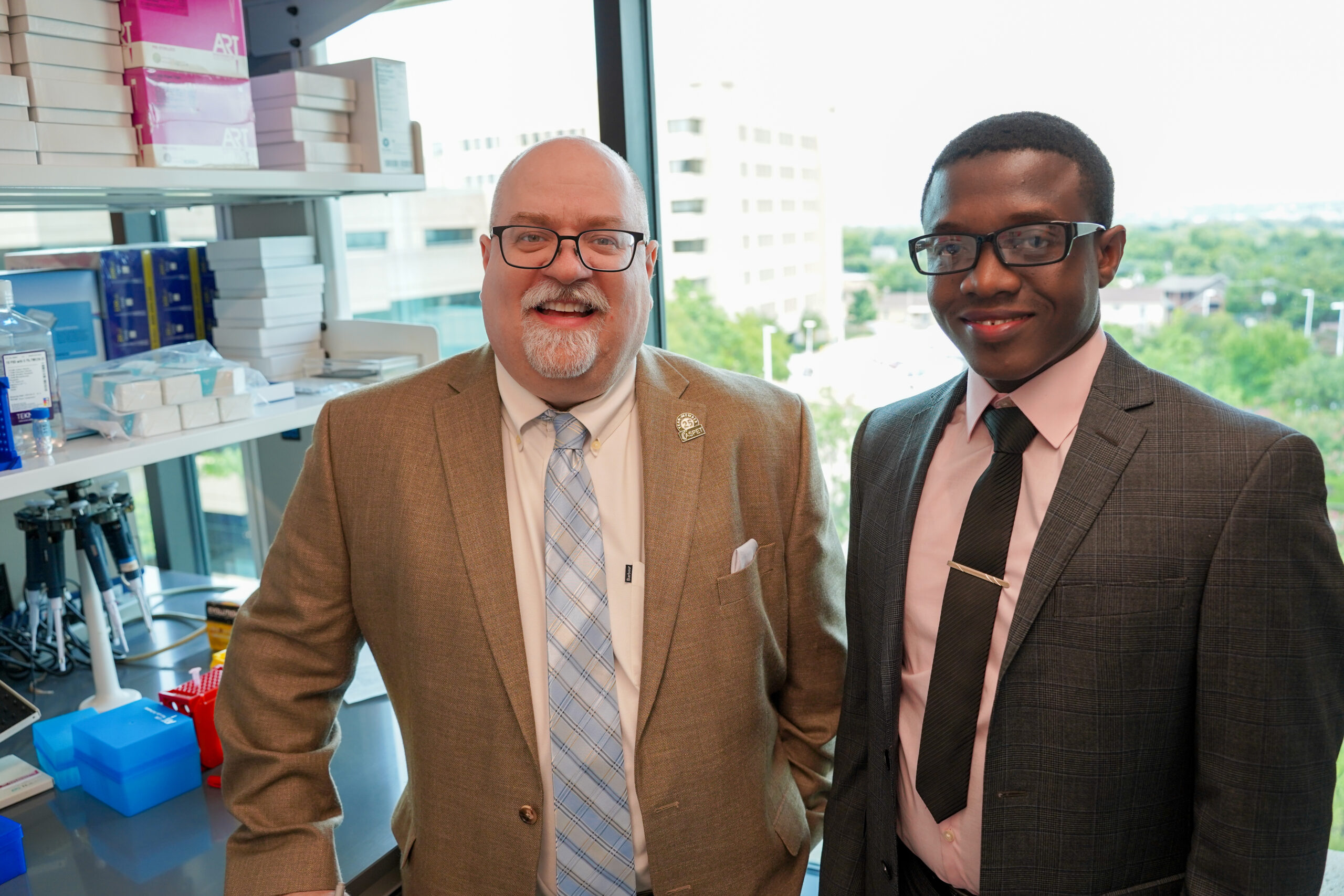 HSC's Dr. David Siderovski and Percy Agogo-Mawuli