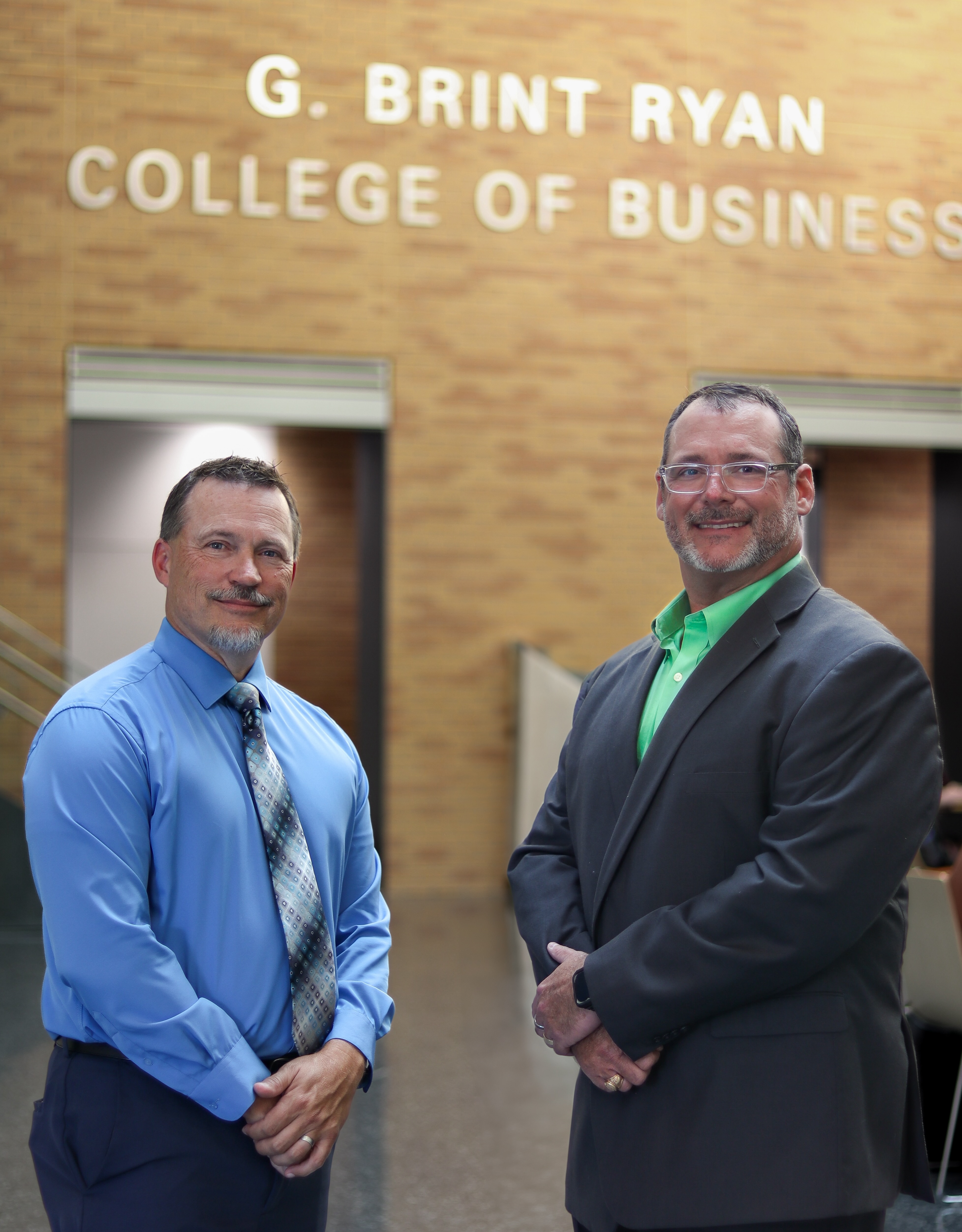 UNT’s Brian Sauser (left) and Clint Purtell (right) 