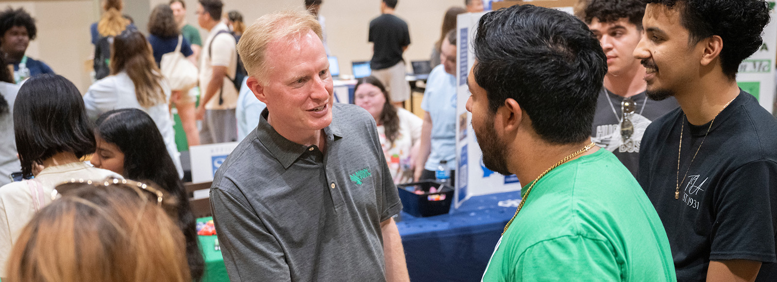 UNT President, Harrison Keller at First Flight Week