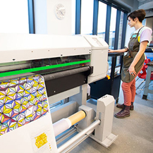 3D printers at The Spark makerspace in Willis Library