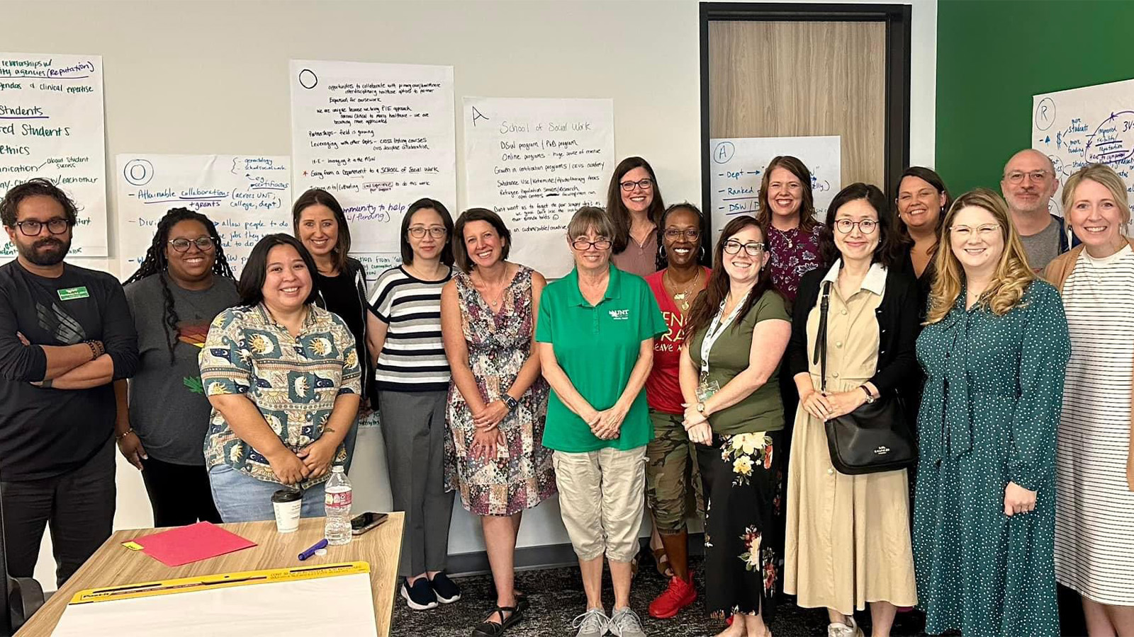 The UNT Department of Social Work faculty and staff 