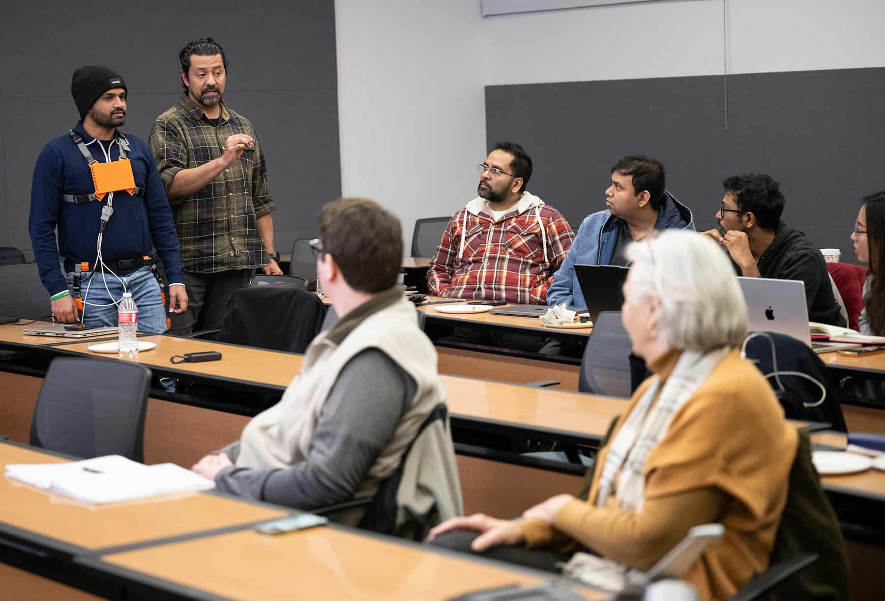 Photo of a presentation in the UNT STEM Startups class