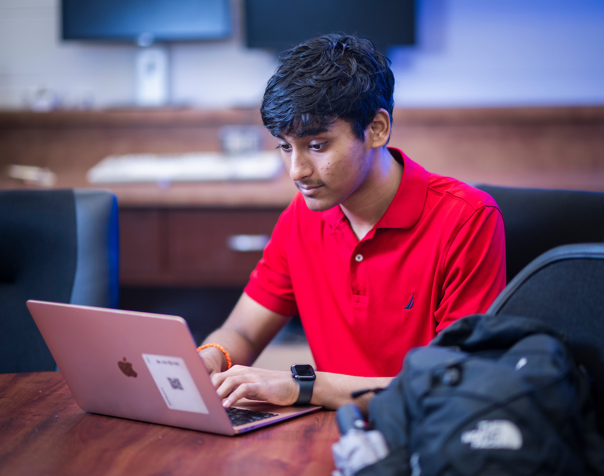 Anirudh Mazumder, a UNT TAMS student