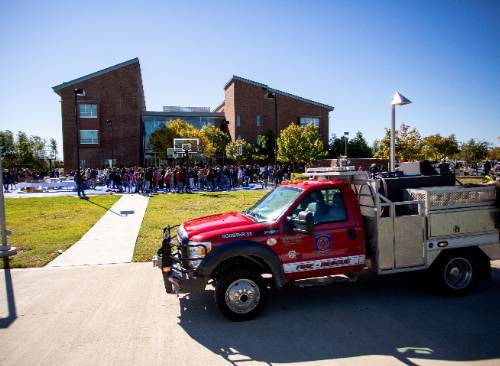 Fire Department Vehicle on UNT Dallas Campus