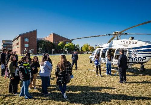 Police Helicopter On Display