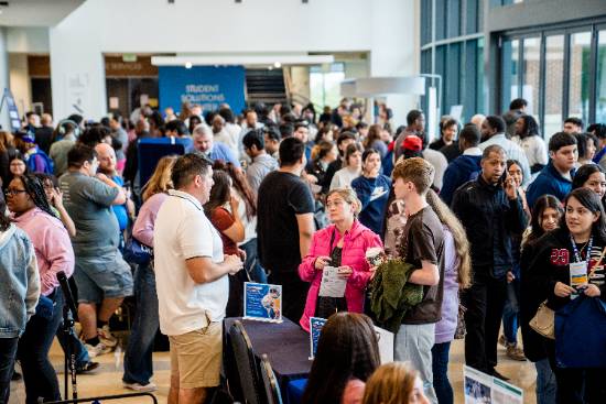 Guests, Students, Staff and Faculty Interact