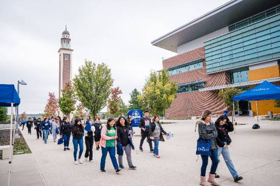 UNTD Prospective Students Tour the Campus 