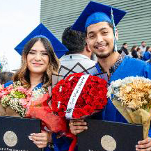 UNT Dallas graduates with their families celebrate