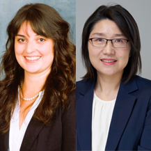 UNT Dallas College of Law students Chrissy Duncan and Weilin Kris Lu