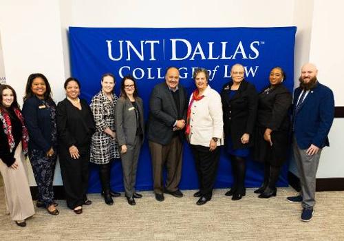 Martin Luther King III with College of Law faculty and staff