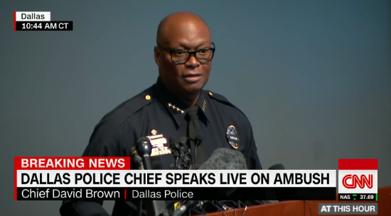 Dallas Police Chief David Brown, July 2016. (Courtesy: CNN)
