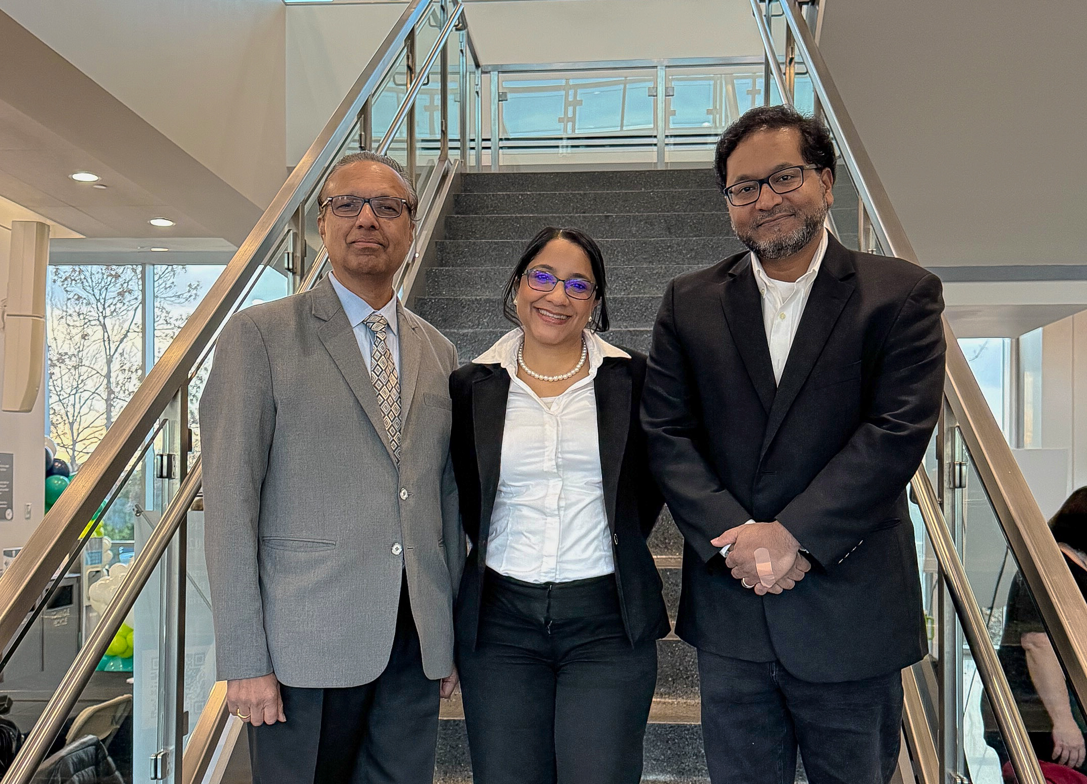 UNTHSC investigators Drs. Jamboor Vishwanatha and Damaris Javier, and UTHealth Houston investigator Dr. Toufeeq Syed