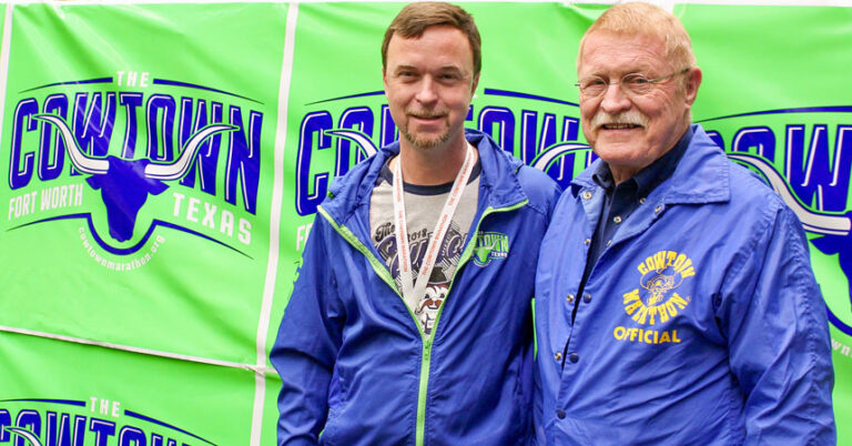 UNTHSC TCOM's Dr. Jeff Beeson along with his father Don Beeson (on the right)