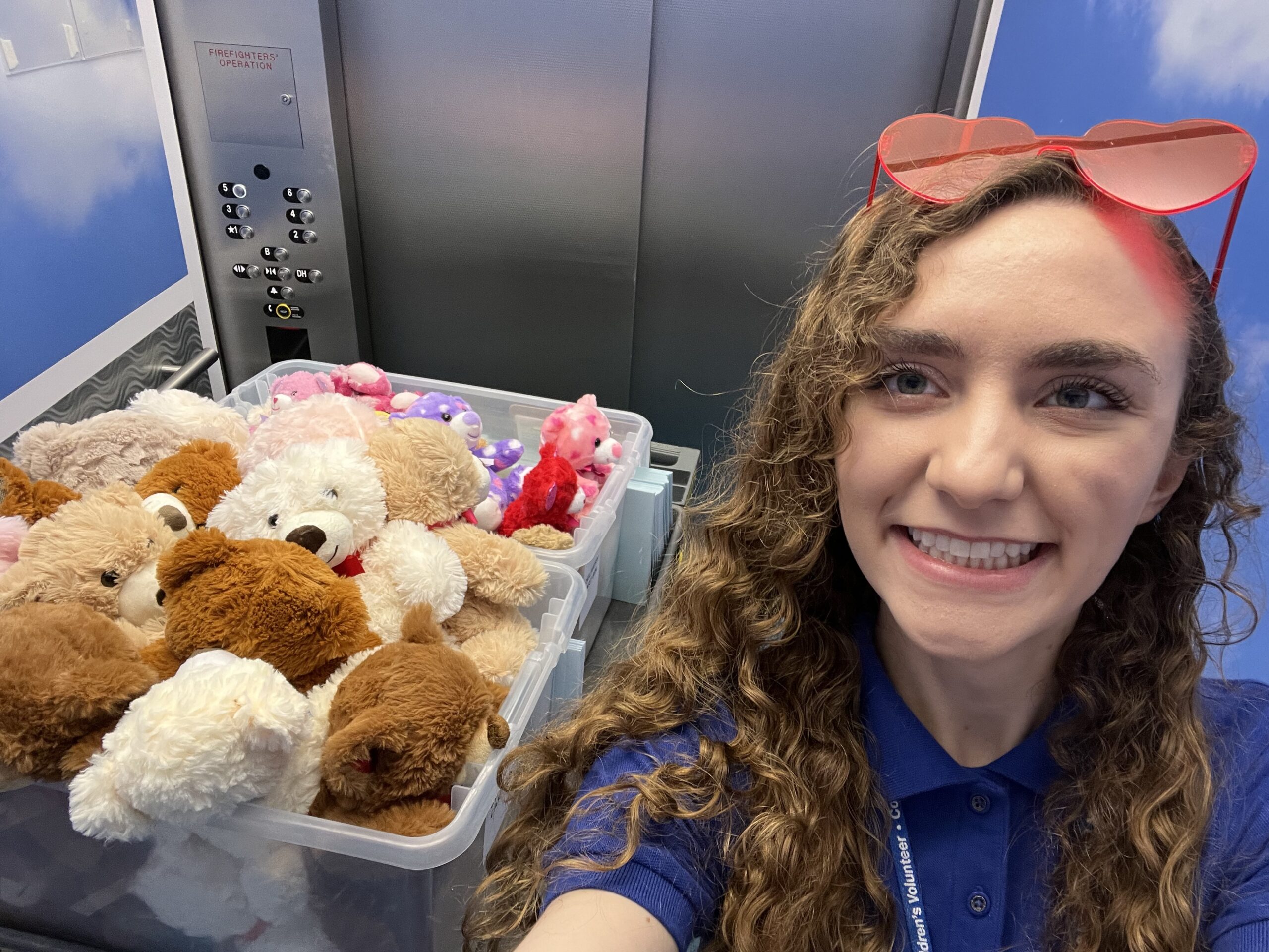 UNTHSC TCOM Kathryn delivering bears on Valentines Day