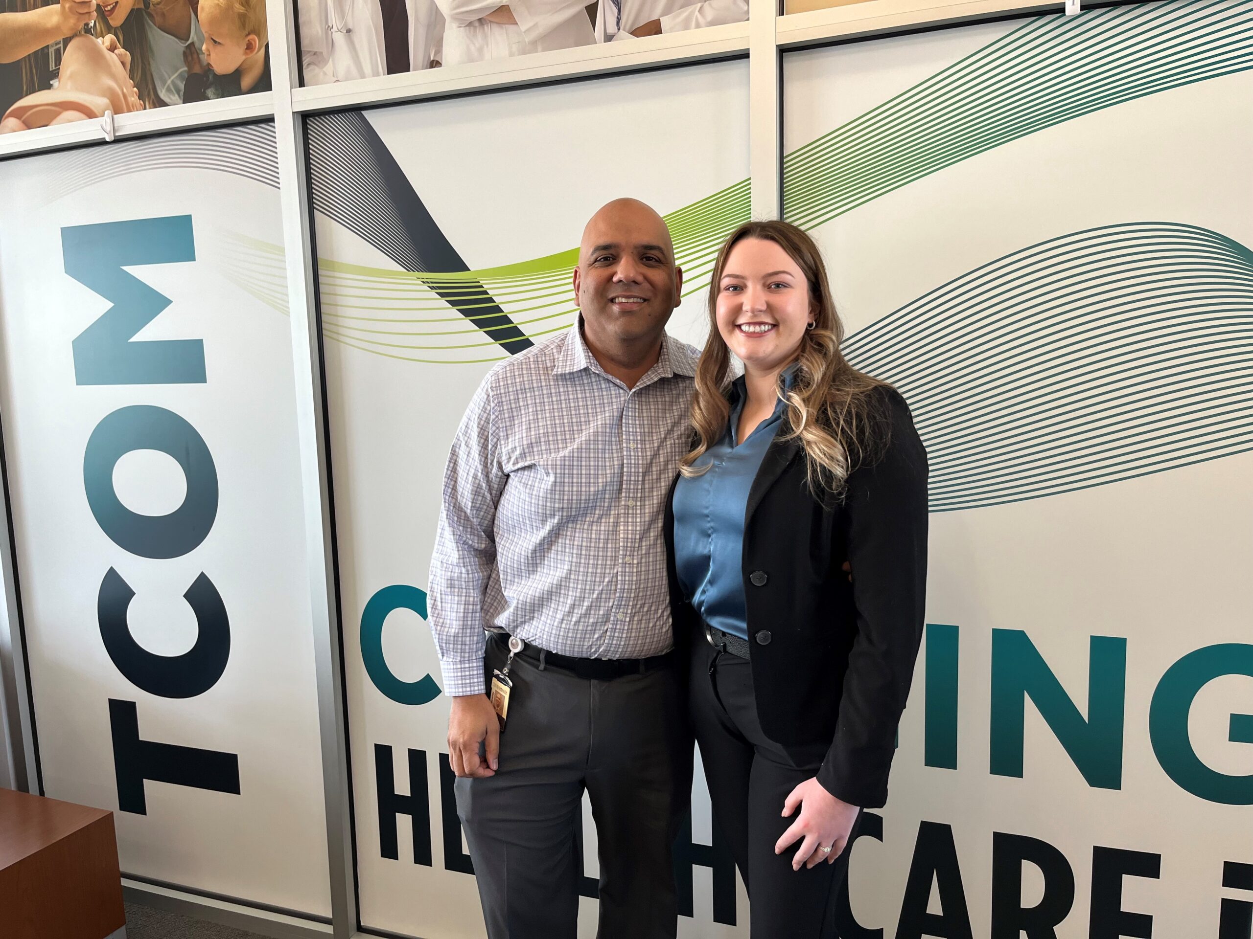 UNTHSC's Dr. Sajid Surve and Cristin Crawley